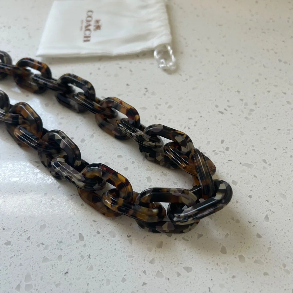 Coach Recycled Resin Strap in Tortoise Multi - Picture 6 of 6